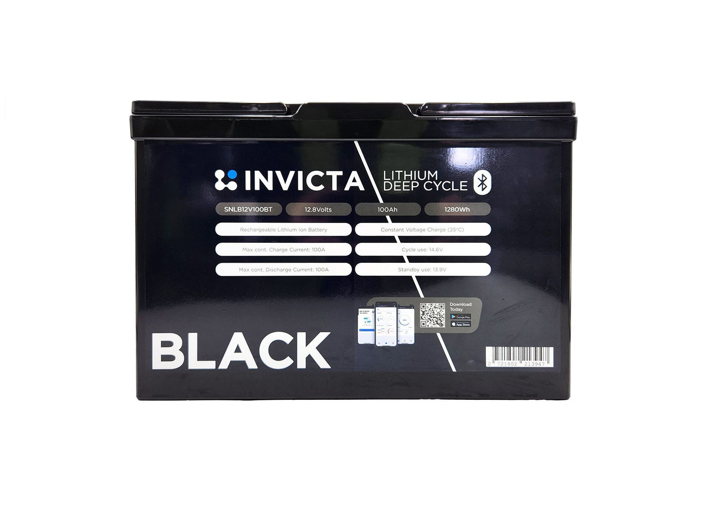 Invicta Black 12V 100AH BT